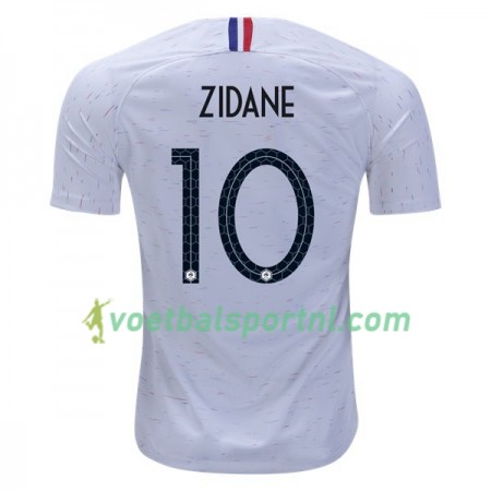 Frankrijk Zidane 10 Uit Shirt WK voetbal 2018